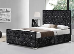 Châu Âu-Thực Hiện Hiện Đại Giường Mềm Mại Với cao-Bạc Đầu Giường Vải Chất Lượng Cao Bảng Điều Chỉnh Gỗ Phong Cách - Product Image 2