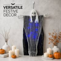 SIPKLR Fantôme lumineux suspendu pour Halloween, 85 cm, pour décoration de maison hantée ou de jardin