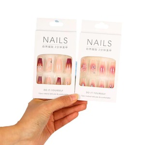 Autocollants pour faux ongles, 12 pièces, naturels, délicats, auto-adhésifs pour manucure DIY - Product Image 5