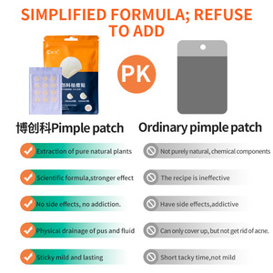 แผ่นแปะสิว Bck ขนาด 10 มม. 20 ชิ้น ขนาด 12 มม. 10 ชิ้น ไฮโดรคอลลอยด์ สำหรับซ่อมแซมสิวและเพิ่มความชุ่มชื้น - Product Image 2