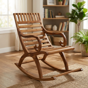 Silla Plegable de Madera Maciza Hecha a Mano con Diseño Giratorio Moderno, Muebles para el Hogar, Sala de Estar, Dormitorio, Decoración de Hotel, 3 Años de Garantía - Product Image 1