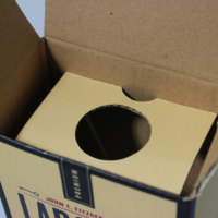 Scatola per Spedizione Bottiglie di Vino Pieghevole Antiurto in Cartone Ondulato con Logo Personalizzato Vendita all'Ingrosso