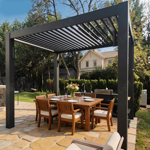 Conjunto de Muebles de Exterior de Lujo para Resort, Gazebo de Aluminio, Barra, Mostrador, Tumbonas, Camas de Día, Iluminación LED para <span class=keywords><strong>el</strong></span> Borde de la Piscina - Product Image 1