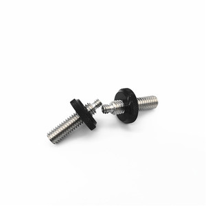 Stainless Steel 1/4 To 3/8 <b>Thread</b> Adapter Screw With Large Adjustment Nut For Camera Tripod Mounting - Product Image 4