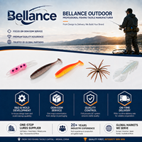 Leurre souple artificiel Bellance à queue en T, 120 mm, 12 g, en PVC imprimé, pour la pêche en eau salée, en mer, en bateau et en ruisseau, pour le zander