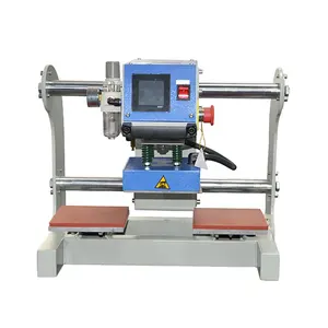 20*20 cm hot press machine Pneumatic Sublimation Semi-automatic Heat Press Machine with Double Working Station for Small Logo