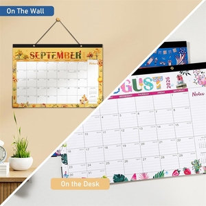 <span class=keywords><strong>Calendrier</strong></span> promotionnel SYC 2026 avec impression LCD, support mural magnétique et design floral simple - Product Image 6