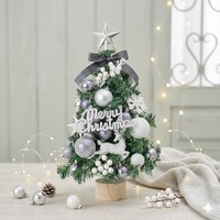 Mini sapin de Noël artificiel d'intérieur pour table, mignon, idéal pour la décoration de la maison, du bureau ou des fêtes de fin d'année
