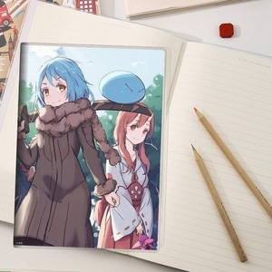 Carnet de notes ligné 13*18CM <span class=keywords><strong>avec</strong></span> impression 'Cette fois-là, j'ai renaissi en tant que <span class=keywords><strong>Slime</strong></span>', papeterie <span class=keywords><strong>anime</strong></span> pour l'école - Product Image 3