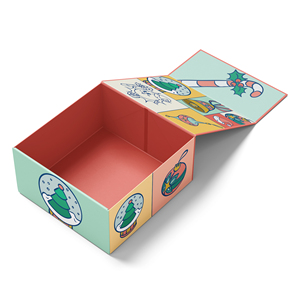 NUEVAS Cajas de Regalo de Lujo Personalizadas para Nochebuena, Diseño Reutilizable, Recubrimiento UV, Grabado en Relieve, Laminación Mate, Forro de Esponja, Reciclables, con Logotipo - Product Image 2