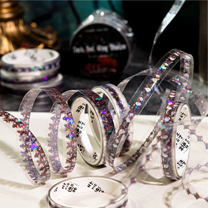 Juego de <span class=keywords><strong>3</strong></span> rollos de cintas PET Underworld Night Shadow Series Dark Theme Handbook Material Loop Stickers - Product Image 1