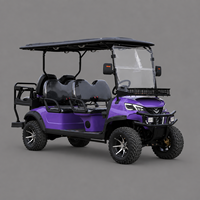 Voiturette de golf électrique haut de gamme UCB-DH-14 6 places, buggy passager haute performance pour parcours de golf, complexe hôtelier et transport professionnel