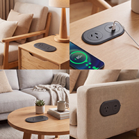 Prise de courant encastrée pour bureau, prise australienne, USB-A, USB-C, charge 30W, 2400W AC pour postes de travail de bureau