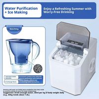 Petite machine à glaçons entièrement automatique et portable pour la maison, idéale pour la fabrication de glaces et pour les entreprises.