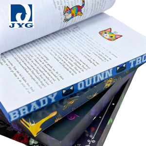 Service d'impression numérique <span class=keywords><strong>personnalisé</strong></span> de livres reliés écologiques et recyclables en gros, estampage à chaud pour roman de fiction romantique - Product Image 2