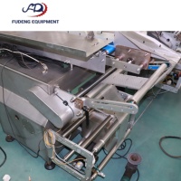 Machine d'emballage horizontale automatique à film continu pour lignes de production alimentaire et de snacks