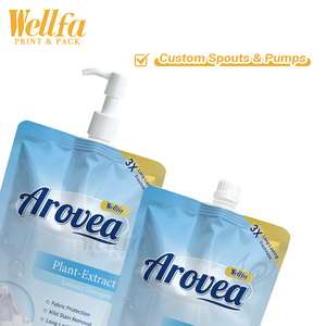 Sacchetti Doypack Personalizzati OEM con Beccuccio per Detersivo <span class=keywords><strong>Liquido</strong></span>, 800ml 1L, in PE Bianco ad Alta Barriera, Sacchetto Stand-up con Beccuccio - Product Image 2