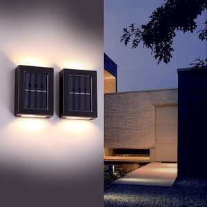 Lampes solaires étanches de haut en bas, applique murale solaire LED d'extérieur pour jardin Patio <span class=keywords><strong>Garage</strong></span> <span class=keywords><strong>allée</strong></span> <span class=keywords><strong>allée</strong></span> - Product Image 1