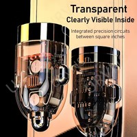 Pengisi Daya Mobil Mini Transparan dengan Tarikan 30W USB C QC3.0 PD Tipe C PD Pengisian Cepat Adaptor Pengisi Daya Mobil Cepat untuk Iphone