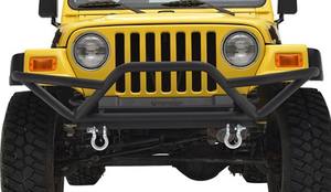 Vente flash - Pièces de rechange - Pare-chocs avant tubulaire Rock Crawler pour TJ - Pare-chocs avant noir pour Wrangler <span class=keywords><strong>YJ</strong></span> 87-06 - Product Image 6