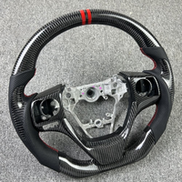 Volant sport en fibre de carbone forgée rouge, personnalisé et fait main, pour Camry Corolla Avalon 8ème génération 2018-2023
