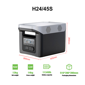 1500W 1134WH Portable Home Self-driving Tour Live Camping Emergency Pure Sine Wave Mobile Solar Generator with Solar Panel - Product Image 2