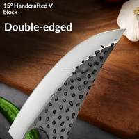 Couteau à désosser professionnel de 6,2 pouces - Acier inoxydable durable, manche en bois pour la cuisine commerciale et domestique, découpe de viande et de poisson
