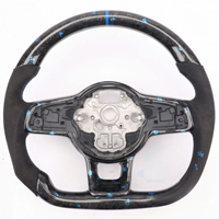 Volant en fibre de carbone personnalisé pour Volkswagen VW Golf 4 5 6 6r 7 7r 7.5 8 MK4 5 8 7 7.5 6 5 GTI GTD Polo Scirocco R