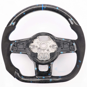 Volante in Fibra di Carbonio Personalizzato per Volkswagen <span class=keywords><strong>VW</strong></span> Golf 4 5 6 6r 7 7r 7.5 8 MK4 5 8 7 7.5 6 5 GTI GTD <span class=keywords><strong>Polo</strong></span> Scirocco R - Product Image 6