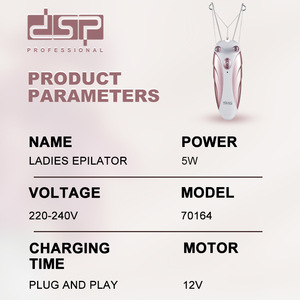 Depiladora Eléctrica Profesional Dsp para Mujer, 7200 RPM, 5W, Batería de Litio, Afeitadora Corporal para Piernas, Axilas y Zona del Bikini - Product Image 5