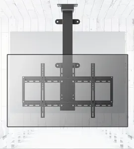 Ofis pazarı 32-75 inç üç segmentli streç 1000mm İnme motorlu tavan TV asansörü zemin dolabı yükseklik ayarlanabilir TV askısı