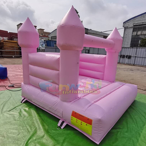 Outdoor commercial <b>inflatable</b> modern pink bounce <b>house</b> kids bouncing castle for parties weddings and events - Product Image 4
