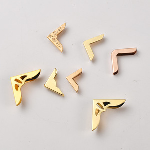 Metal Book <b>Corner</b> <b>Protectors</b> Chinese Style Decorative Hardware Durable Furniture Accessories Gold Rose Gold Finish - Product Image 2