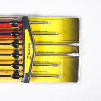 Jeu d'outils magnétiques ménagers 6-en-1 Tournevis manuel industriel/bricolage avec tête Phillips finition chromée personnalisable OEM