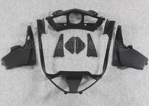 ชุดแฟริ่งสีดำเงาสำหรับรถฮอนด้า VFR800 ปี 2002 2003 2005 <span class=keywords><strong>2007</strong></span> 2011 2012 VFR 800 02-12 สีขาวดำ ชุดแฟริ่งมอเตอร์ไซค์อะไหล่แต่ง - Product Image 2
