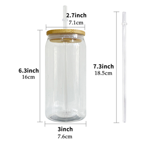 Verre à bière en acrylique transparent 20 oz, gobelet à boire en plastique, mug à bière avec couvercle en PP et paille pour enveloppes UV DTF - Product Image 6