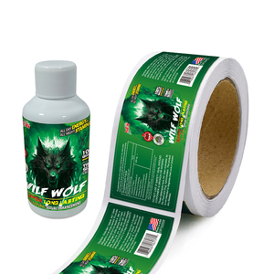 Rouleau de papier autocollant personnalisé Étiquette d'emballage des aliments congelés pour les produits sexuels en bouteille de 2oz en acier dur - Product Image 6