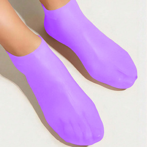 Chaussettes en gel de silicone hydratantes pour pieds secs et gercés, nourrissantes pour la peau, lubrifiantes, soin des pieds, chaussettes de massage - Product Image 4