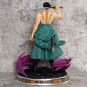 Livraison rapide 38CM PVC Double-Tête Zoro Statue <span class=keywords><strong>Fantastique</strong></span> Rêve Ones Pièces Boîte Anime Dessin Animé Figurines Collection - Product Image 4