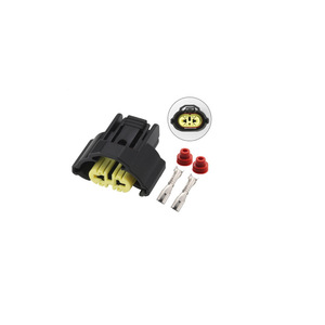 Conector Impermeable para Toyota Mazda H11 H9, 2 Pines, Negro, Plástico, Enchufe para Auto 6189-0935 - Product Image 1