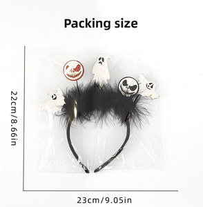 Accessori per decorazioni per feste di Halloween fascia in plastica con bulbo oculare di zucca modello fantasma prezzo di fabbrica - Product Image 6