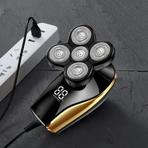 Wiederaufladbarer elektrischer Pflege-Kit USB-betriebene All-in-One-Bart-Rasierer Haarschneider Nase-Haartrimmer Gesichtsbürste Haushalt