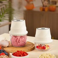 Mini hachoir électrique pour légumes, hachoir à ail, broyeur, moulin à gingembre et à viande rechargeable par USB, robot culinaire, gadget de cuisine