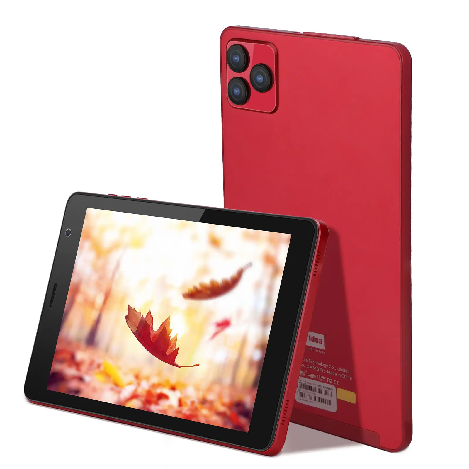 Factory OEM ODM with 6GB RAM 256GB ROM 8000mAh Battery Dual Camera IPS Screen for Adults 8 inch Red Android 12 Tablet Pro