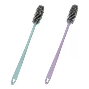Bottle <b>Cleaner</b> Soft Brush <b>Plastic</b> And Silicone Assorted W2061 - Product Image 1