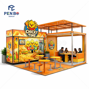 Modern Fast <strong>Food</strong> Kiosk Design Custom Branded <strong>Food</strong> Kiosk Burger <strong>Restaurant</strong> Decor Commercial <strong>Restaurant</strong> Furniture - Product Image 5