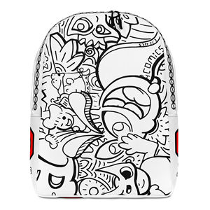 IW Comics # Zaino Minimalista per Studenti 15L, Borsa da Viaggio Cartoon, Bagaglio a Mano - Product Image 1