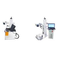JPT Mopa mesin penanda laser 50W 30W Auto Focus 2.5D 3D fiber laser mesin ukir untuk perhiasan Firearm Mug Tumbler