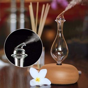 El Yapımı Çevre Dostu USB Nebulizer Difüzör Susuz Aromaterapi Cam Ev Ofis Masaüstü Yoga SPA Kullanımı Ahşap Esansiyel Yağ - Product Image 2