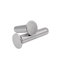 Rivets solides en aluminium Tête plate et tête fraisée Sans finition Différents diamètres et longueurs
